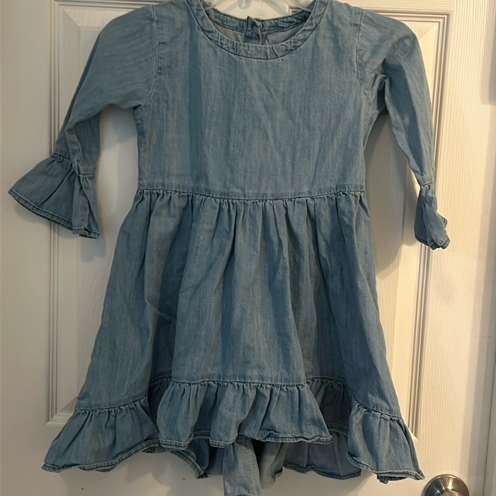 Rufflebutts Denim Girls Dress Girls Size 8‎ Blue